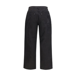 Represent Black Cotton Casual Pants