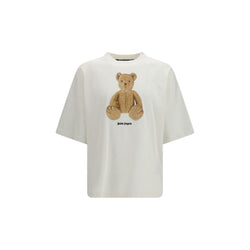 Palm Angels White Cotton T-Shirt