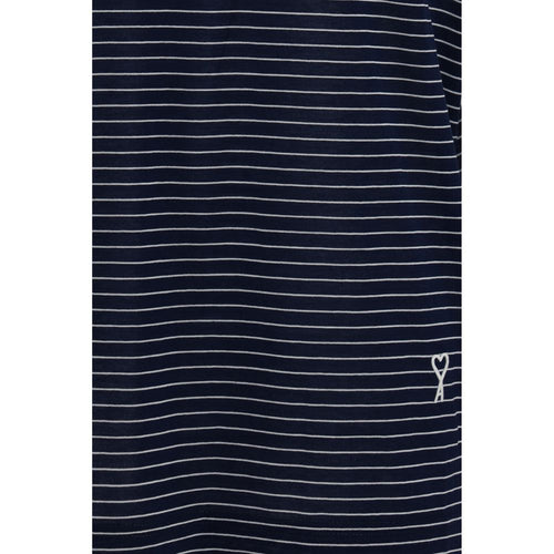 Ami Paris Blue Cotton T-Shirt