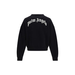 Palm Angels Black Cotton Sweatshirt