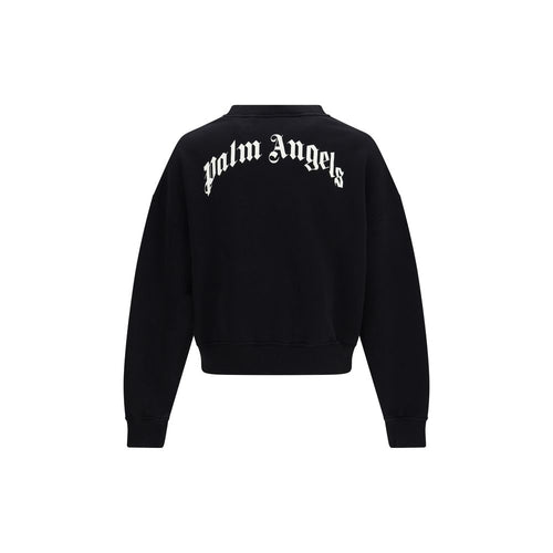 Palm Angels Black Cotton Sweatshirt
