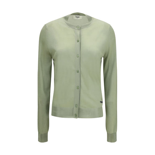 Fendi Bicolor Viscose Cardigan