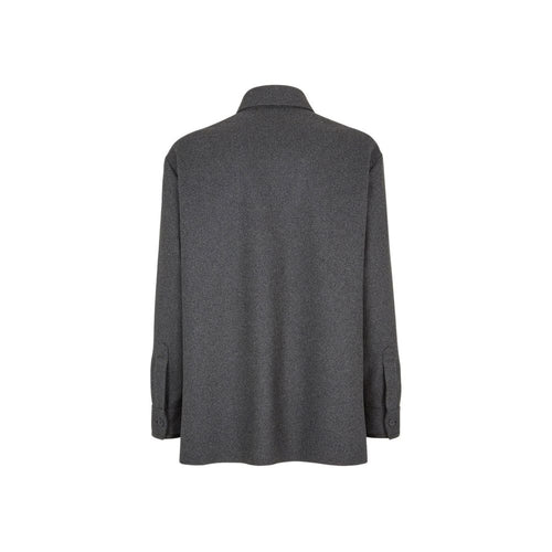 Fendi Gray Cashmere Coat