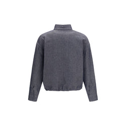 Fendi Blue Linen Denim Jacket