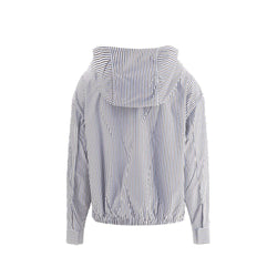 Prada Blue Polyamide Bomber