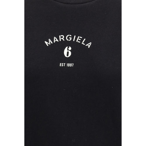 MM6 Black Cotton Sweatshirt