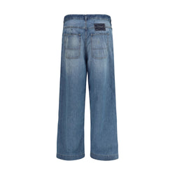 Maison Margiela Blue Cotton Relaxed Fit Jeans