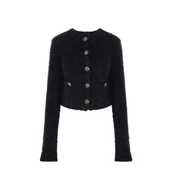 Balenciaga Black Cotton Cardigan