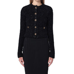 Balenciaga Black Cotton Cardigan