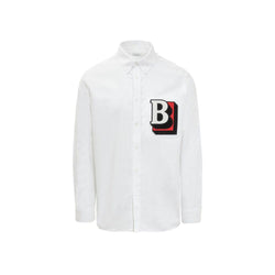Burberry White Cotton Dress Shirt
