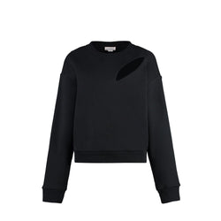 Alexander McQueen Black Cotton Sweatshirt
