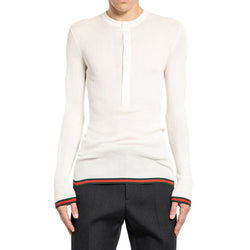 Gucci White Silk T-Shirt