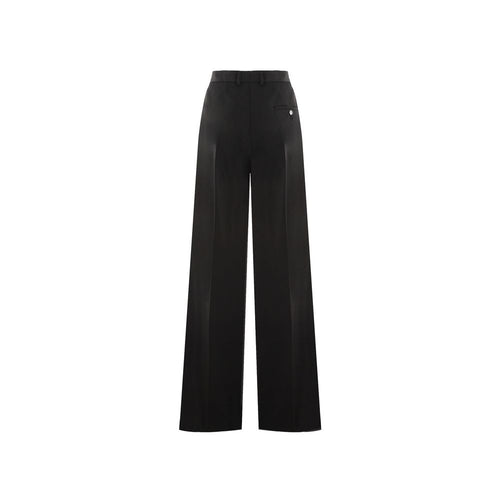 Balenciaga Black Wool Flared Pants