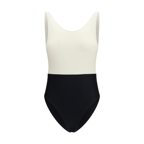 Ami Paris Multicolor Polyamide One-Piece Swimsuit