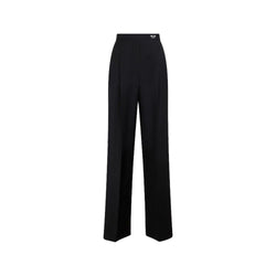 Prada Black Mohair Casual Pants