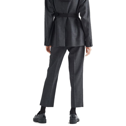 Prada Gray Virgin Wool Pants