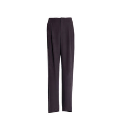 Saint Laurent Brown Silk Dress Pants