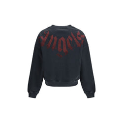 Palm Angels Black Cotton Sweatshirt
