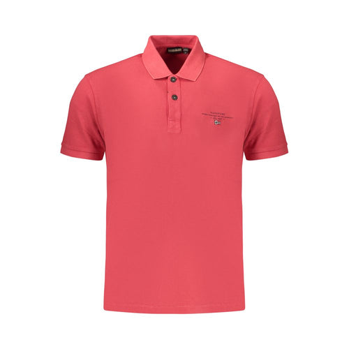 Napapijri Red Cotton Men's Polo Shirt