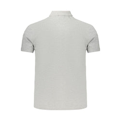 Napapijri Gray Cotton Men's Polo Shirt