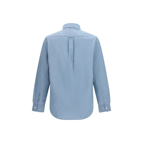 Maison Kitsuné Blue Cotton Shirt