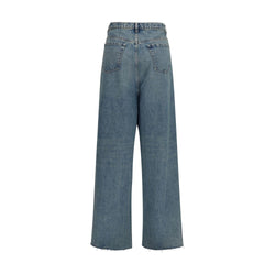 Maison Margiela Blue Cotton High-Waisted Jean