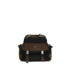 Prada Brown Recycled Polyamide Shoulder Bag