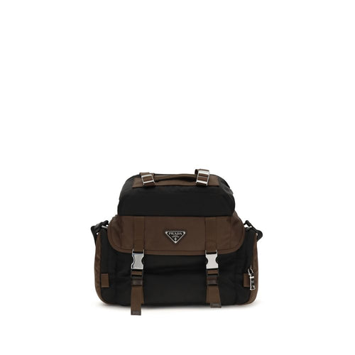 Prada Brown Recycled Polyamide Shoulder Bag