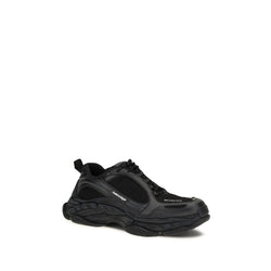 Balenciaga Black Polyester Athletic Sneakers