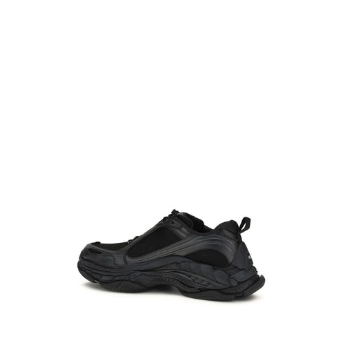 Balenciaga Black Polyester Athletic Sneakers