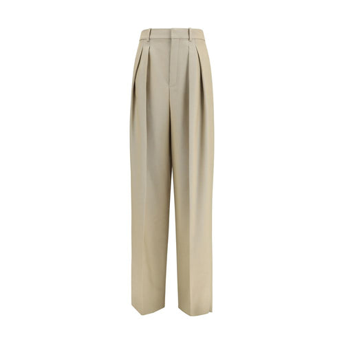 Saint Laurent Beige Wool Oves Aries Dress Pants