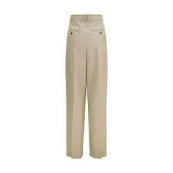 Saint Laurent Beige Wool Oves Aries Dress Pants