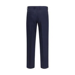 Fendi Blue Wool Oves Aries Dress Pants