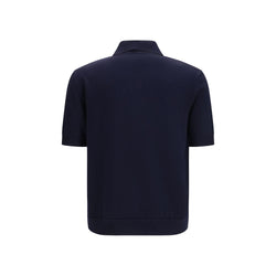 Balmain Blue Wool Oves Aries Polo Shirt