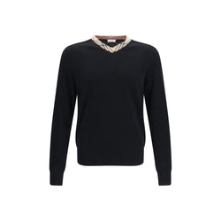 Burberry Black Wool Oves Aries Sweatshirt