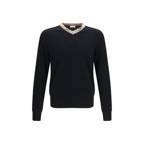 Burberry Black Wool Oves Aries Sweatshirt