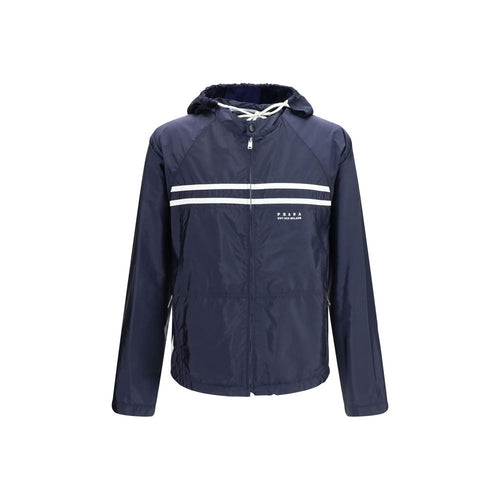 Prada Blue Nylon Shell Jacket