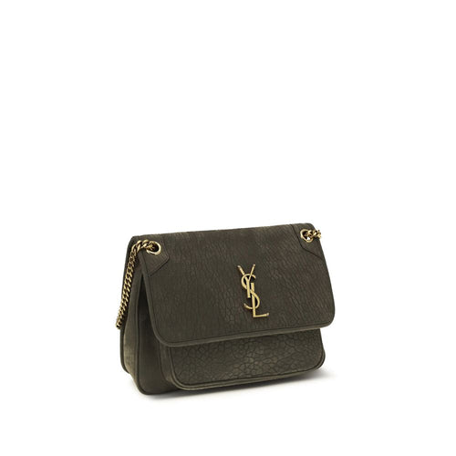 Saint Laurent Gray Lamb Ovis Aries Aries Shoulder Bag