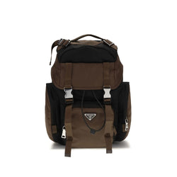 Prada Brown Recycled Polyamide Backpack