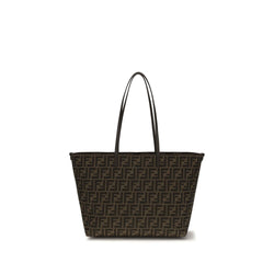 Fendi Brown Fabric Shoulder Bag