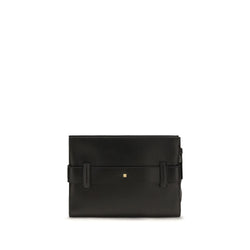 Balmain Black Lamb Ovis Aries Aries Clutch Bag