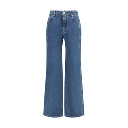 Balmain Blue Cotton Jeans Denim