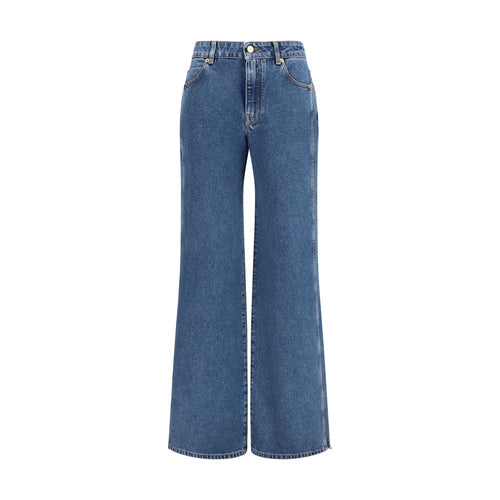 Balmain Blue Cotton Jeans Denim