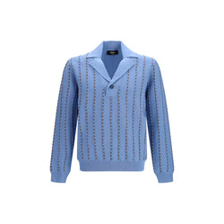 Fendi Blue Cotton Sweatshirt