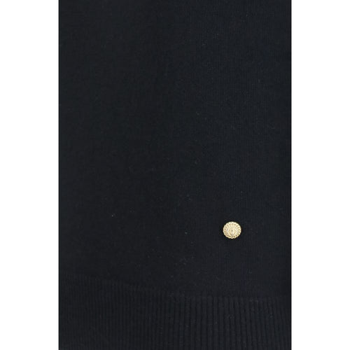 Balmain Black Wool Oves Aries Sleeveles Sweater