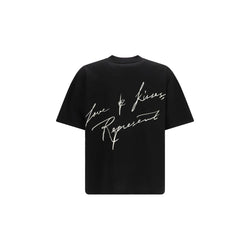 Represent Black Cotton T-Shirt