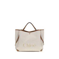Chloé Beige Cotton Shoulder Bag