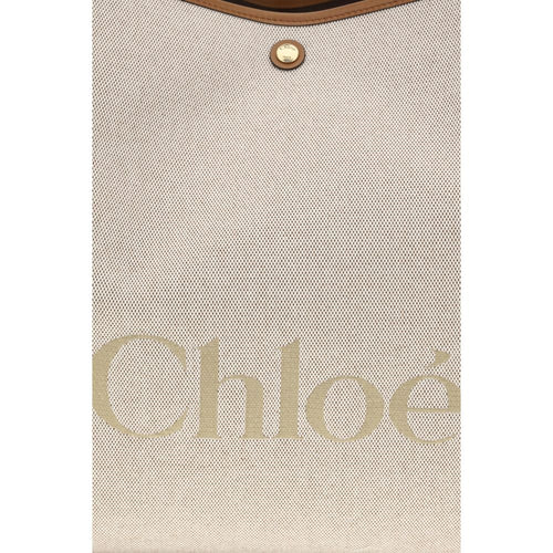 Chloé Beige Cotton Shoulder Bag
