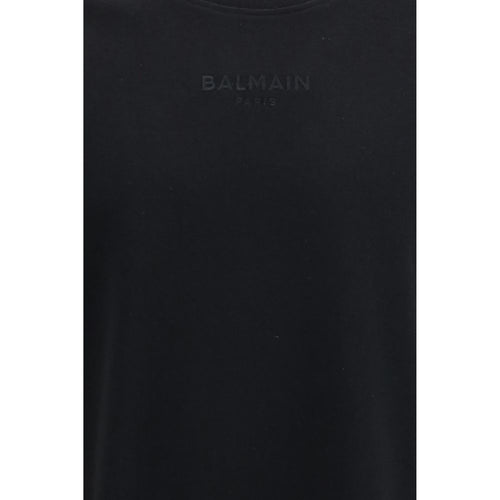 Balmain Black Cotton T-Shirt