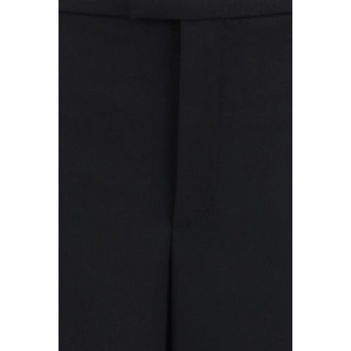 Gucci Black Wool Oves Aries Casual Pants